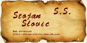 Stojan Slović vizit kartica